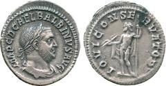 ANCIENT COINS, ROMAN COINS, Balbinus (AD 238), Silver Denarius, IMP C D CAEL BALBINVS AVG , laureate and draped bust facing right , rev IOVI CONERVATORI , Jupiter standing left, holding a thunderbolt 