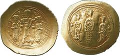 ANCIENT COINS, BYZANTINE COINS, Romanus IV (AD 1068-1071), Gold Histamenon Nomisma, Christ standing, crowning Romanus and Eudocia , rev standing figures of Michael VII, centre, Constantius and Androni