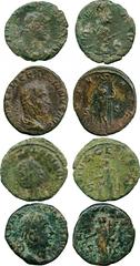 ANCIENT COINS, ROMAN ,Gallienus (AD 253-268), Æ As, laureate and cuirassed bust facing right, rev [PA]X AVG , Pax standing left, holding a branch and a sceptre, 5.91g, 6h (RIC 426; MIR 439m); other Æ 