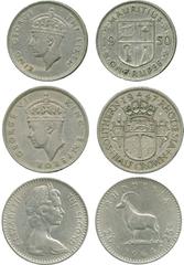 WORLD COINS, MISCELLANEOUS , Mauritius, Proof/Specimen Cent, 2-Cents and 5-Cents, 1882H (KM 7, 8, 9), proof or prooflike; with miscellaneous world coins, mainly 20th Century, some 19th Century, includ