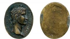 WORLD MEDALS, ITALY, The Emperor Tiberius (AD 14-37), After the Antique, oval cast Bronze Medal, 17th Century, laureate bust right against stippled background, stamped,.CESAR. -.TIBERIVS. , both S ’s 