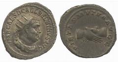 ROMAN COINS Marcus Aurelius (AD 161-180) Balbinus (AD 238) No.: 560 Estimate: £ 250 Balbinus, Antoninianus 4.47g, radiate bust right, rev PIETAS MVTVA AVGG clasped hands (RIC 12). Extremely fine. £250