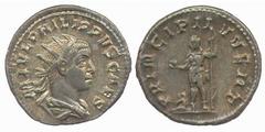 ROMAN COINS Marcus Aurelius (AD 161-180) Philip II (AD 247-249) No.: 596 Estimate: £ 150 Philip II, Antoniniani (5), as Caesar, radiate bust right, rev Philip standing right holding globe and sceptre 
