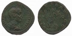 ANCIENT COINS Roman No.: 2165 Estimate: £ 700 Gordian I (AD 238), Sestertius 20.98g, laureate bust draped and cuirassed right, rev VICTORIA AVG S C, Victory advancing left (RIC 12). Appealing very fin