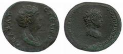 ANCIENT COINS Asia Minor Alexandria No.: 2220 Estimate: £ 400 Uncertain province, Ae 26, Faustina Senior and Galerius, bust of Faustina, rev bust of Galerius (S 1540). Some tooling, about very fine, v