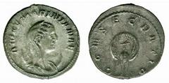 ANCIENT COINS Roman Diva Mariniana (wife of Valerian I) No.: 281 Estimate: £ 80.- Diva Mariniana (wife of Valerian I), Antoninianus 3.60g, AD 253-254, DIVAE MARINIANAE, veiled bust right, on crescent,
