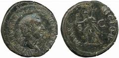 ROMAN COINS No.: 175 Estimate: £ 1000.- Vitellius, Sestertius 33.40g, A VITELLIVS GERMA IMP AVG P M TR P, laureate head right, rev MARS VICTOR S-C, Mars advancing left, with parazonium, Victory and tr