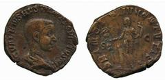 ROMAN COINS No.: 209 Estimate: £ 140.- Hostilian (AD 251), Sestertius 18.51g, C VALENS HOSTIL MES QVINTVS N C, draped bust right, rev PRINCIPI IVVENTVTIS S-C, Hostilian standing left, holding standard