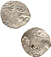 INDIAN COINS AN IMPORTANT COLLECTION OF ANCIENT INDIAN COINAGE Ancient Indian Coins No.: 592 Estimate: £ 150 Kosala Janapada, Silver Vimshatika (2), heavy series, 4.46g, ABCD style, with geometrical w