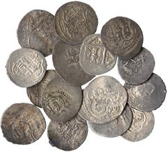 ISLAMIC COINS, Jalayrid, Shaykh Uways I (757-776h), Silver Dinars (4), type TC1, Baku?, date unclear, Tabriz, date unclear, Kushtasbi?, date not visible, mint and date unclear (A 2300.3), Silver Dinar
