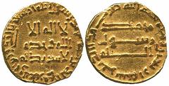 ISLAMIC COINS, Abbasid, temp al-Mansur (136-158h), Gold Dinar, 140h (A 212), al-Musta’sim (640-656h), Gold Dinar, Madinat al-Salam, date off flan (A 275); Ghaznavid, Mas’ud I (421-432h), Gold Dinar, H
