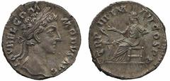 ANCIENT COINS, ROMAN IMPERIAL COINS, Commodus (AD 177-192) Commodus, Denarius, 3.20g, Autumn to Dec AD 177, L AVREL COMMODVS AVG, laureate head right, rev TR P III IMP II COS PP, Salus seated right, f