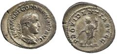ANCIENT COINS, ROMAN IMPERIAL COINS, Gordian II (22 March – 12 April AD 238), co-emperor Gordian II Africanus, Denarius, 2.76g, AD 238, IMP M ANT GORDIANVS AFR AVG, laureate, draped and cuirassed bust