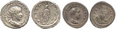 ANCIENT COINS, ROMAN IMPERIAL COINS, Gordian III (AD 238-244) Gordian III, as Caesar under Balbinus and Pupienus, Denarius, 3.46g, AD 238, M ANT GORDIANVS CAES, draped and cuirassed bust right, rev PI