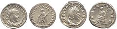 ANCIENT COINS, ROMAN IMPERIAL COINS, Herennius Etruscus (Caesar AD 250, co-emperor AD 251) Herennius Etruscus, Antoninianus, 4.40g, AD 250-251, Q HER ETR MES DECIVS NOB C, radiate, draped and cuirasse