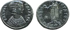 ANCIENT COINS, ROMAN IMPERIAL COINS, Galeria Valeria, daughter of Diocletian and second wife of Galerius Galeria Valeria, Follis, 7.84g, Thessalonica, AD 308-310, GAL VALERIA AVG, bust right with deco
