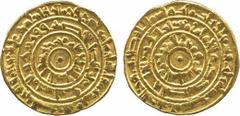 Fatimid. al-Mu’izz, Gold Dinar, Misr 363h, 4.18g (N 368). Very fine. Estimate: £100-120