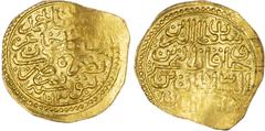 Ottoman Empire Ottoman Empire, Ahmed I (AH 1012‑1026 / 1603‑1617 AD), gold Sultani, AH 1013 / 1605 AD, 3.46g (Pere 363). About Very Fine, flatness in fields, bent flan.