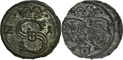 POLISH COINS Sigismund III Vasa, Denarius Krakau 1621 - RAREŁadnie zachowany egzemplarz. Tłem historii monetarnej Rzeczypospolitej w czasach panowania Zygmunta Wazy był postępujący kryzys pieniężny wy