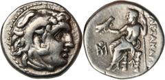 ANCIENT COINS Greece, Macedonia, Alexander III the Great, DrachmGreeceMacedonia, Antigonos I Monophthalmos, Drachm in the name and types of Alexander III 319-301 BC, struck under Strategos or king of 