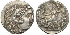ANCIENT COINS Grece, Macedonia, Mesambria, Alexander III The Great, TetradrachmGreeceMacedonia, Mesambria, Alexander III the Great (336-323 BC), posthumous Tetradrachma 175-125 BC Obverse: head of Her