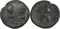 ANCIENT COINS Roman Provincial, Moesia Inferior, Tomis, Gordian III i Tranquillina, AERoman ProvincialMoesia Inferior, Tomis, Gordian III i Tranqilina (238-244), AEObverse: Confronted busts of Gordian