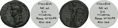 ANCIENT COINS Roman Imperial, Claudius, AsDuring the rule of the Julio-Claudian dynasty, large demand for lower denominations, i.e. bronze coins, was covered not only by the central mint in Rome, form