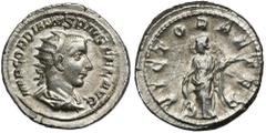 ANCIENT COINS Roman Imperial, Gordian III, AntoninianusRoman ImperialGordian III (238-244), Antoninianus 243-244, Rome mint Obverse: radiate, draped and cuirassed bust rightIMP GORDIANVS PIVS FEL AVGR