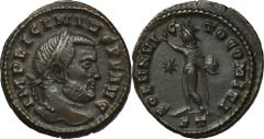 ANCIENT COINS Roman Imperial, Licinius I, FollisRoman ImperialLicinius I (308-324), Follis 313-314, Ticinum mintObverse: laurate head right IMP LICINIVS P F AVGReverse: Sol standing left, chlamys acro