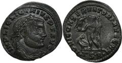 ANCIENT COINS Roman Imperial, Licinius I, FollisRoman ImperialLicinius I (308-324), Follis 312-313, Thessalonica mint Obverse: laureate, draped and cuirassed bust right IMP LIC LICINIVS P F AVG Revers