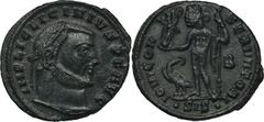 ANCIENT COINS Roman Imperial, Licinius I, Follis - RARERoman ImperialLicinius I (308-324), Follis 315-316, Siscia mintObverse: laurate head right IMP LIC LICINIVS P F AVGReverse: Jupiter standing left