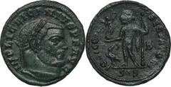 ANCIENT COINS Roman Imperial, Licinius I, FollisRoman ImperialLicinius I (308-324), Follis 313-315, Siscia mint Obverse: laurate head right IMP LIC LICINIVS P F AVGReverse: Jupiter standing left, hold