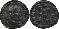 ANCIENT COINS Roman Imperial, Licinius I, FollisRoman ImperialLicinius I (308-324), Follis 313-315, Cyzicus mintObverse: laurate head right IMP C VAL LICIN LICINIVS P F AVGReverse: Jupiter standing le