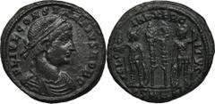 ANCIENT COINS Roman Imperial, Constantius II, Follis - RARERarer follis, R2 in the Roman Imperial Coinage catalogue.Roman ImperialConstantius II as caesar (324-337), Follis 330-333, Heraclea mint Obve