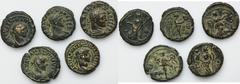 ANCIENT COINS Set, Rome Provincial, Egypt, Alexandria, Tetradrachm (5 pcs.)Set of five pieces of tetradrachms. Zestaw pięciu sztuk tetradrachm bilonowych.ANCIENT ANTIKE античный Lots ancient