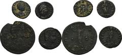 ANCIENT COINS Set, Roman Imperial, Follis (4 pcs.)Set of four coins of Roman Empire. Folli of Helena, Theodora and Galeria Valeria. Zestaw czterech monet z okresu Cesarstwa Rzymskiego. Follisy cesarzo