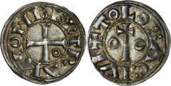 EUROPEAN MEDIEVAL France, County of Toulouse, Bertrand, Denier Toulouse undated - RARERare denier of the Count of Toulouse, Bertrand, dated 1106-1112. France, County of Toulouse, Bertrand (1105-1112),