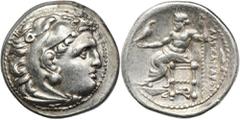 ANCIENT COINS Greece, Macedonia, Alexander III the Great, Drachm - RARE, ram headNice and rare drachm of Alexander III the Great. GreeceMacedonia, Alexander III the Great (336–323 BC), Drachm 325-323 