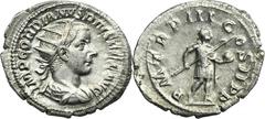 ANCIENT COINS Roman Imperial, Gordian III, AntoninianusRoman ImperialGordian III (238-244), Antoninianus 241-243, Rome mint Obverse: radiate, draped and cuirassed bust rightIMP GORDIANVS PIVS FEL AVGR
