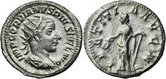 ANCIENT COINS Roman Imperial, Gordian III, AntoninianusRoman ImperialGordian III (238-244), Antoninianus 241-243, Rome mint Obverse: radiate, draped and cuirassed bust rightIMP GORDIANVS PIVS FEL AVG 