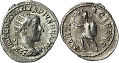 ANCIENT COINS Roman Imperial, Gordian III, AntoninianusRoman ImperialGordian III (238-244), Antoninianus 242-244, Antioch mint Obverse: radiate and cuirassed bust right IMP GORDIANVS PIVS FEL AVGRever