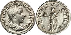 ANCIENT COINS Roman Imperial, Gordian III, DenariusRoman ImperialGordian III (238-244), Denarius 241, Rome mint Obverse: laureate, draped and cuirassed bust rightIMP GORDIANVS PIVS FEL AVGReverse: Ven