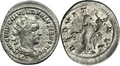 ANCIENT COINS Roman Imperial, Volusian, AntoninianusRare antoninianus of Volusian.Roman ImperialVolusian (251-253), Antoninianus 251-253, Antioch mintObverse: radiate, draped cuirassed bust rightIMP C