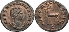 ANCIENT COINS Roman Imperial, Salonina, AntoninianusRoman Imperial Salonina (253-268), Antoninianus 267-268, Rome mintObverse: draped bust right, wearing stephane and set upon crescent COR SALONINA AV