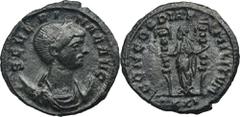 ANCIENT COINS Roman Imperial, Severina, AntoninianusInteresting coin minted for Severina, Aurelian's wife. Roman ImperialSeverina (270-275), Antoninianus 270-275, Siscia mintObverse: diademed bust on 