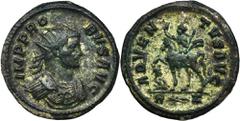 ANCIENT COINS Roman Imperial, Probus, AntoninianusRoman ImperialProbus (276–282), Antoninianus 276-282, Rome mintObverse: radiate, cuirassed bust right IMP PROBVS AVGReverse: Probus on horseback to le