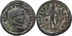 ANCIENT COINS Roman Imperial, Diokletian, FollisRoman Imperial Diocletian (284-305), Follis 296-297, Ticinum mint Obverse: laureate head right IMP C DIOCLETIANVS P F AVGReverse: Genius standing left, 