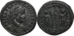 ANCIENT COINS Roman Imperial, Constantius II, Follis - RARERarer follis, R2 in the Roman Imperial Coinage catalogue.Roman ImperialConstantius II as caesar (324-337), Follis 330-333, Heraclea mint Obve