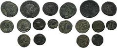 ANCIENT COINS Set, Roman Imperial, Mix of coins (9 pcs.)Set of nine coins of the Roman Empire, antoninians and follisses of the following emperors Maxentius, Maximian, Diocletian and Constantius I Chl