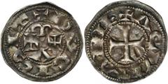 EUROPEAN MEDIEVAL France, Duchy of Aquitane, Eleanor, Denier undated - VERY RAREVery rare found in trade denier of Eleonor of Aquitaine, Duchess of Aquitaine, the only woman who was both Queen of Fran